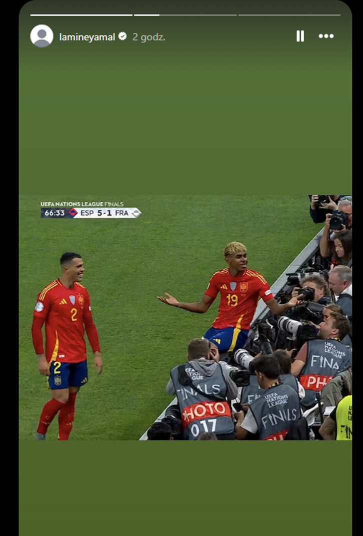 Lamine Yamal na IG przed meczem z Francją!