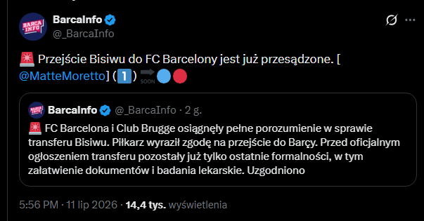 Barcelona ściąga młody talent z Belgii!