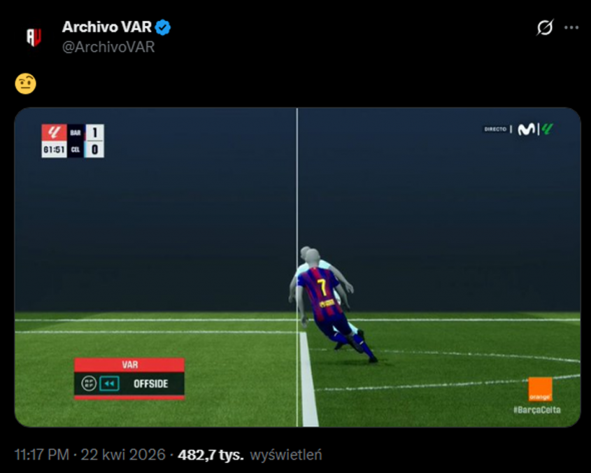 ''SPALONY'' przy nieuznanym golu dla Barcelony... xD