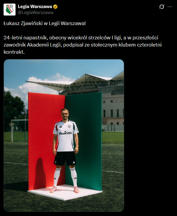 OFICJALNIE! Legia Warszawa ściągnęła nowego napastnika!