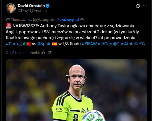 SZ0K! Znany sędzia przeszedł na emeryturę!