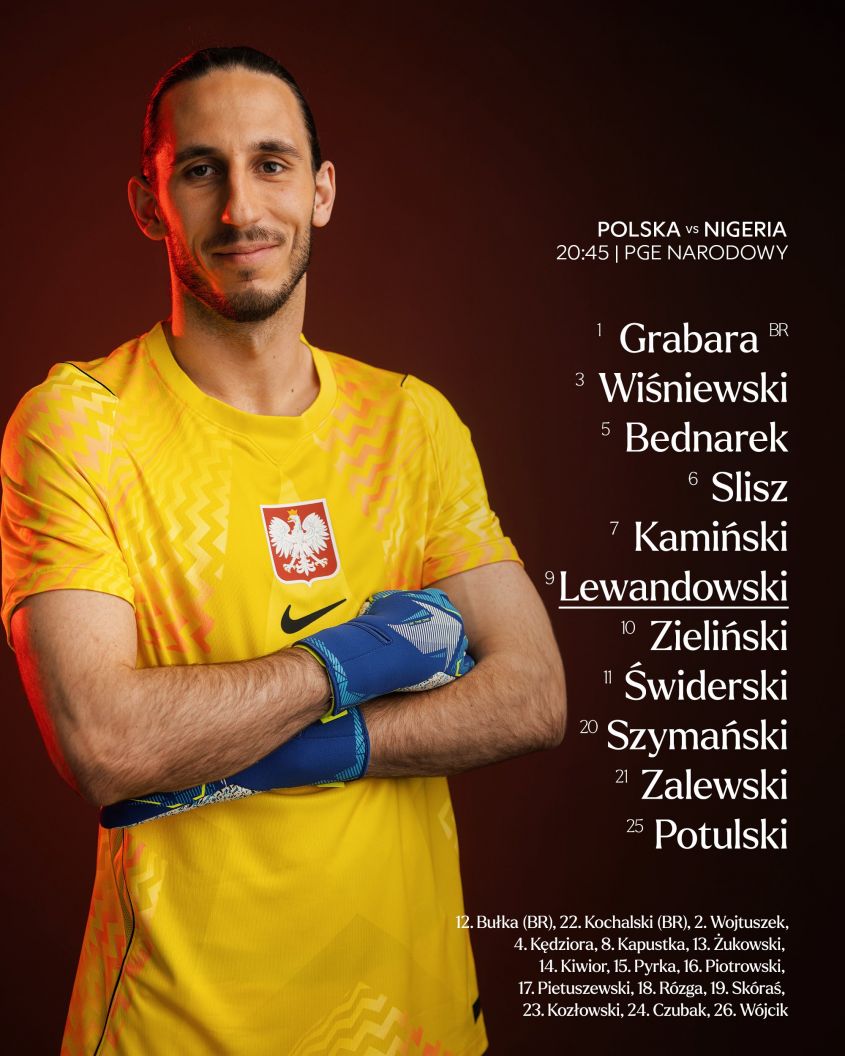 ZNAMY SKŁAD reprezentacji Polski na mecz z Nigerią!