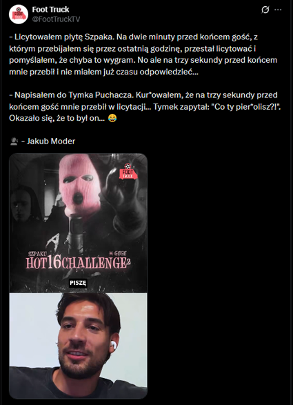 HISTORIA Jakuba Modera o licytowaniu płyty Szpaka... xD