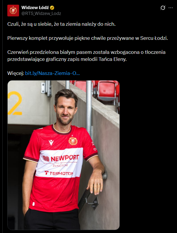 Tak wyglądają nowe koszulki Widzewa Łódź... xD