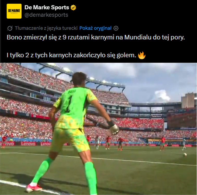 KOSMICZNE statystyki obronionych karnych przez Bono na MŚ!