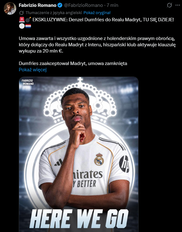 HERE WE GO! Real Madryt kupuje gwiazdę Interu!