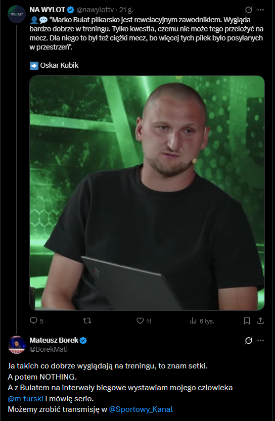 Mateusz Borek chce wystawić swojego człowieka na pojedynek z piłkarzem Rakowa... XD