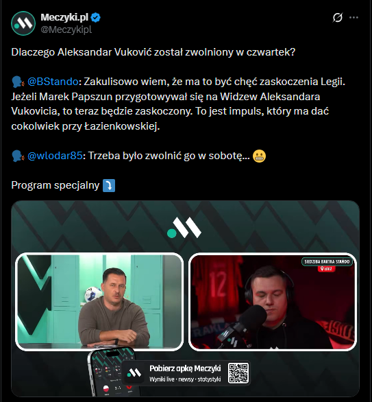 POWÓD zwolnienia Vukovicia z Widzewa w tym momencie... xD