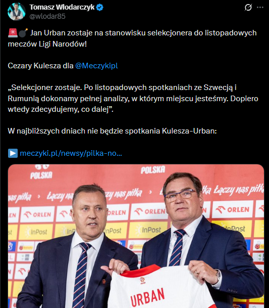 Cezary Kulesza PODJĄŁ DECYZJĘ ws. Jana Urbana!