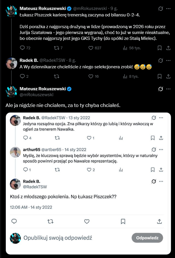 Tak Mateusz Rokuszewski wyjaśnił kibica... xD