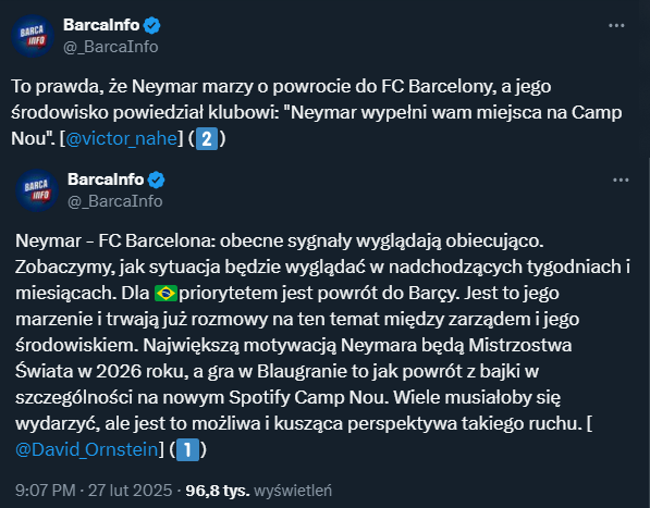 TO GWARANTUJE Barcelonie środowisko Neymara! Powrót staje się możliwy...