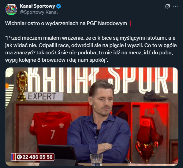 Artur Wichniarek OSTRO o kibicach na PGE Narodowym...