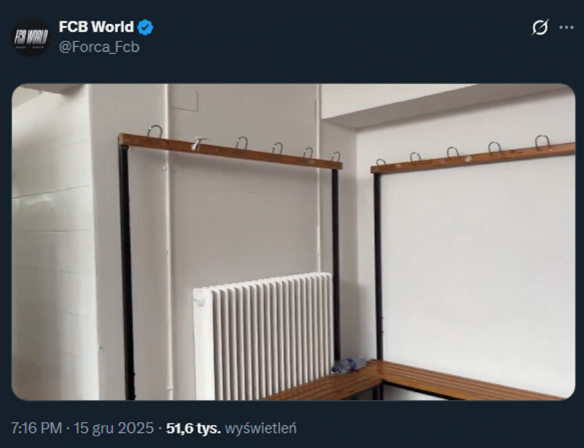 Tam dzisiaj zagra Barcelona! Tak wygląda szatnia Guadalajary...