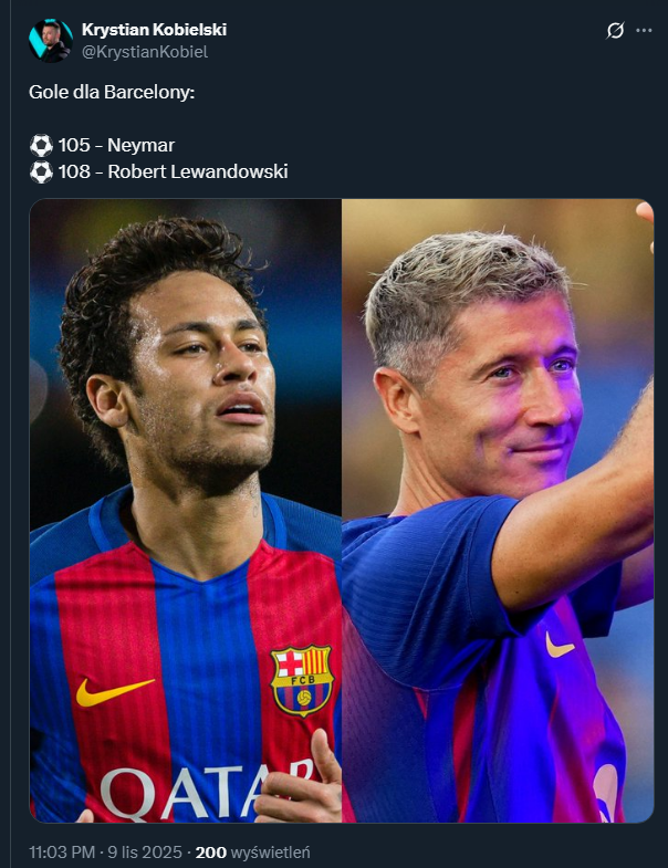 GOLE Lewadowskiego i Neymara w barwach Barcelony!