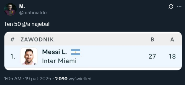 KOSMICZNE ''G/A'' Leo Messiego w tym sezonie MLS!
