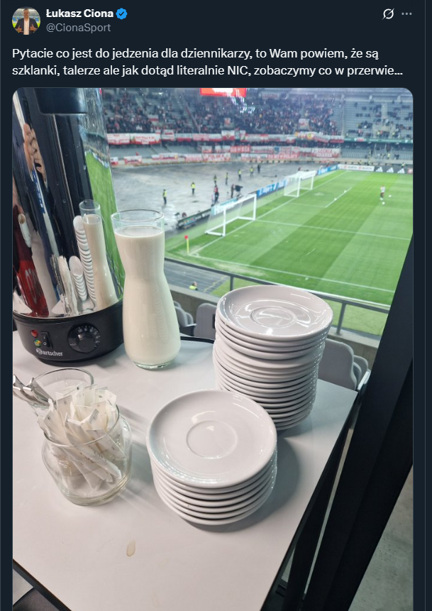 Łukasz Ciona o cateringu na stadionie w Litwie... :D