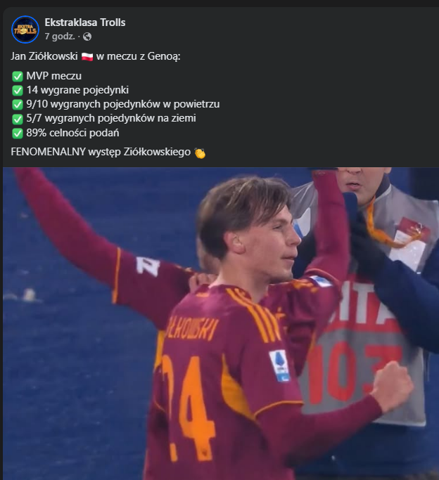 WYGRANE POJEDYNKI Jana Ziółkowskiego w meczu z Genuą!