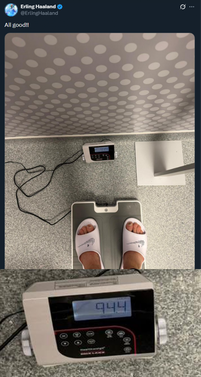 Erling Haaland pokazał swoją wagę po Świętach!