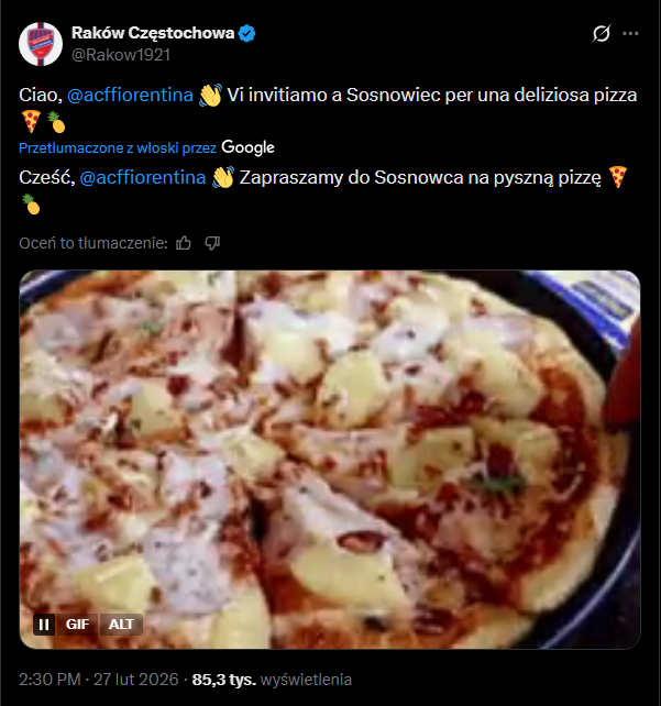 WPIS Rakowa po losowaniu Ligi Konferencji! Oznaczyli Fiorentinę i...