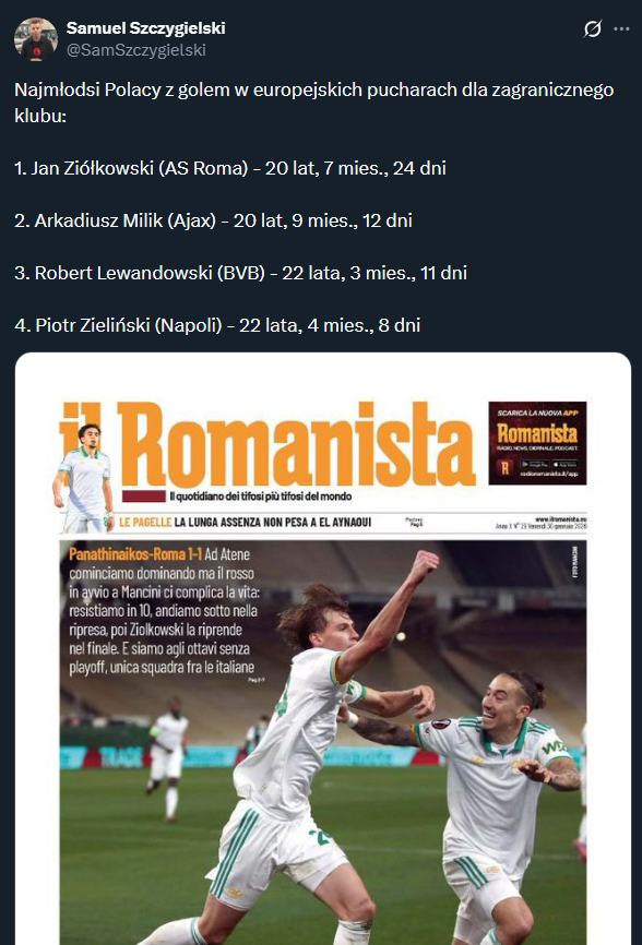 NAJMŁODSI Polacy z golem w europejskich pucharach dla zagranicznego klubu