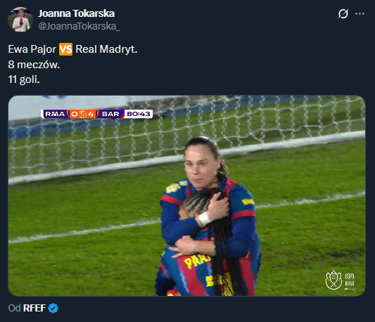 LICZBY Ewy Pajor w meczach z Realem Madryt! <3