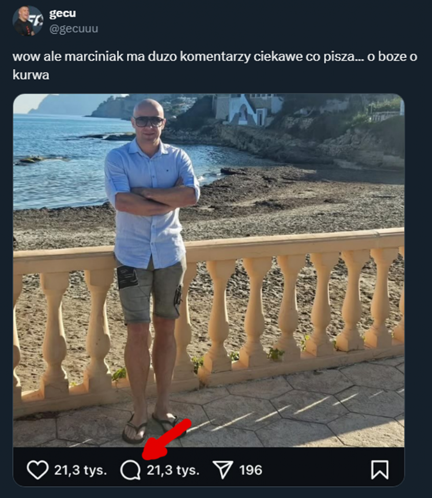 LAWINA komentarzy pod zdjęciem Szymona Marciniaka na Instagramie!