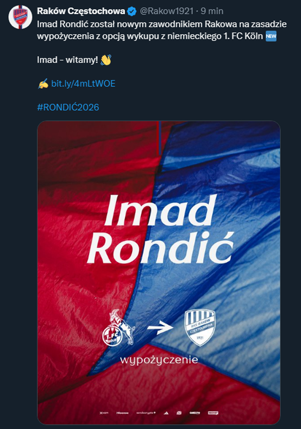 Raków Częstochowa ściąga napastnika z Bundesligi!