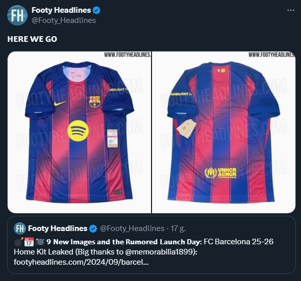 Oto pierwsze stroje Barcelony na sezon 2025/26!