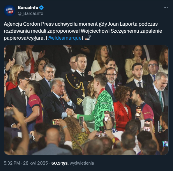 PROPOZYCJA Laporty dla Szczęsnego podczas rozdawania medali... xD