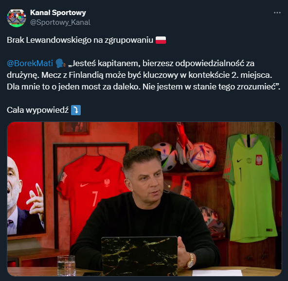 Mateusz Borek MOCNO o braku Lewandowskiego na zgrupowaniu!