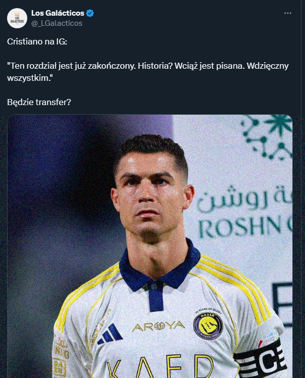 ZASTANAWIAJĄCY wpis Cristiano Ronaldo na IG!