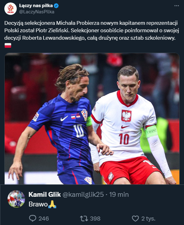 KOMENTARZ Kamila Glika nt. odebrania Lewemu opaski kapitana!