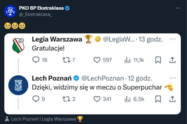 Legia gratuluję mistrzostwa, a Lech odpowiada!