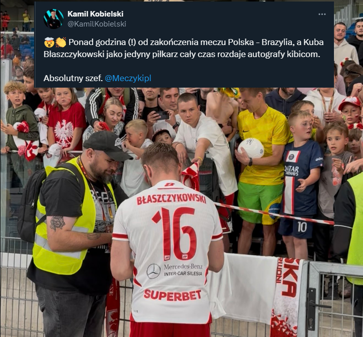 ZACHOWANIE Kuby Błaszczykowskiego po meczu legend Polska - Brazylia! <3