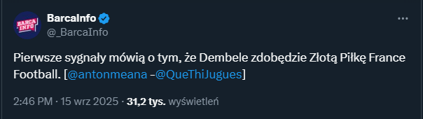 PIERWSZE SYGNAŁY odnośnie zdobywcy Złotej Piłki 2025!