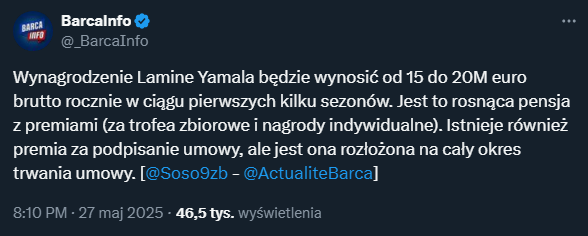 TYLE ma zarabiać Yamal po podpisaniu nowej umowy!