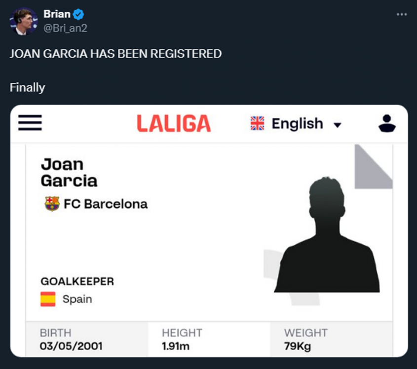 Oficjalnie! Barcelona zarejestrowała nowego zawodnika!