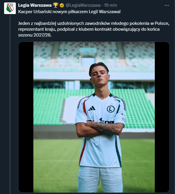 OFICJALNIE! KACPER URBAŃSKI ZAPREZENTOWANY!