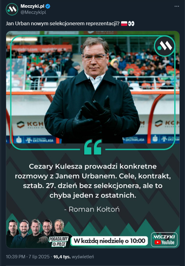TO MA BYĆ NOWY SELEKCJONER REPREZENTACJI POLSKI!