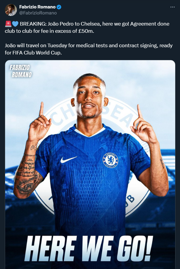 HERE WE GO! Chelsea ściągnęła napastnika za 50 mln funtów!