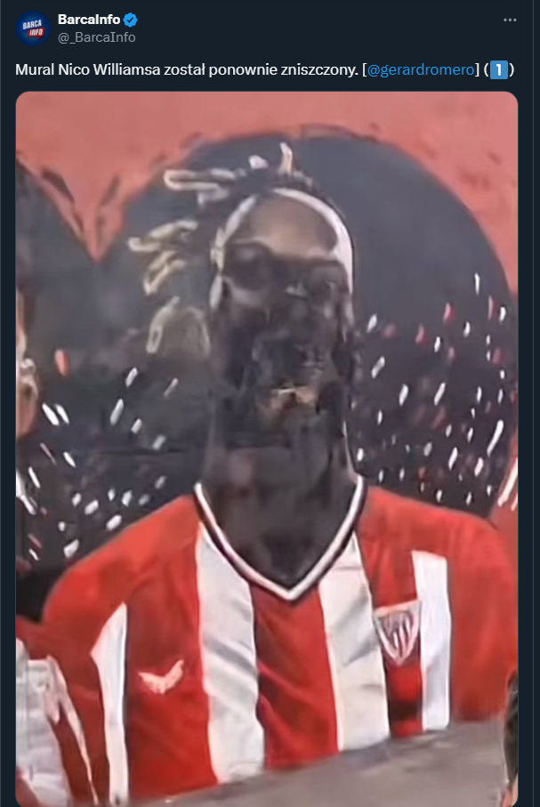 MURAL Nico Williamsa kolejny raz zniszczony...