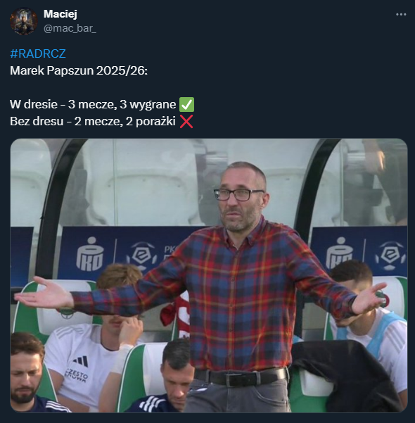 WYNIKI Rakowa pod wodzą Papszuna w ''nowej stylówce'' :D