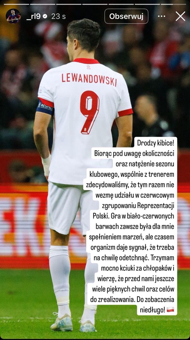 Robert Lewandowski ZABRAŁ GŁOS nt. nieobecności na zgrupowaniu!