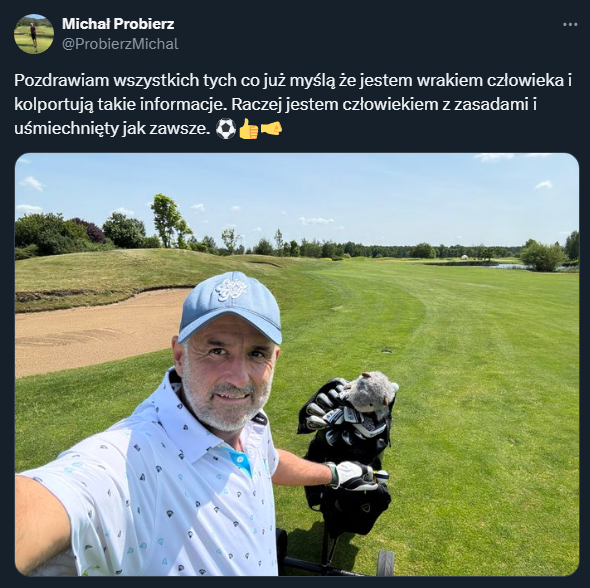 PIERWSZY TWEET Michała Probierza po podaniu się do dymisji!
