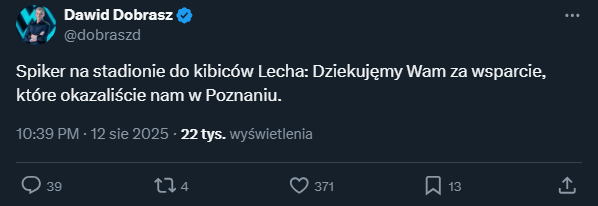 SŁOWA spikera Crveny Zvezda do kibiców Lecha Poznań!
