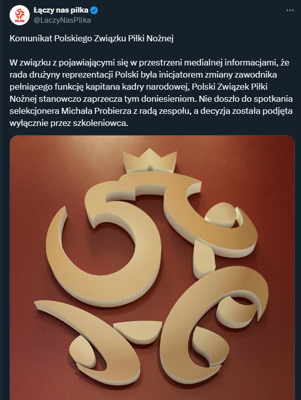 KOMUNIKAT PZPN nt. odebrania opaski Lewandowskiemu!