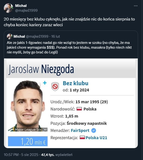 Fatalna sytuacja Jarosława Niezgody! Jest już bez klubu od...