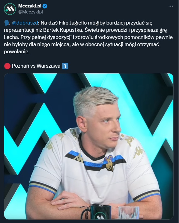 TEGO ZAWODNIKA Lecha Poznań widziałby Dawid Dobrasz w reprezentacji! :D