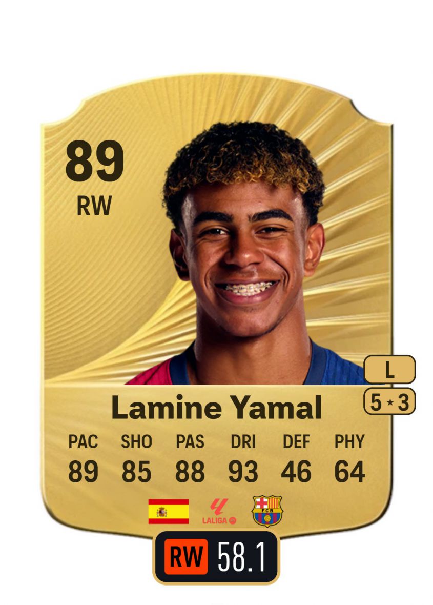 OVERALL Lamine Yamala w grze EA Sports FC 26!