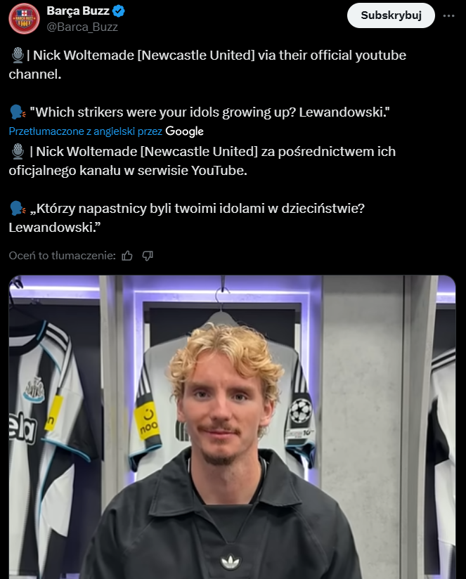 Nick Woltemade wskazał swój WZÓR z dzieciństwa! Wybrał... <3